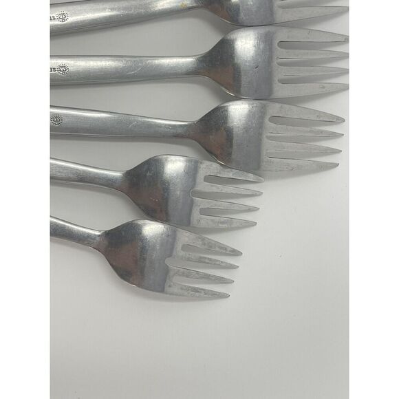 Stanley Roberts ASTRO Stainless Forks MCM Vintage 2 Salad 6.5” 5 Dinner 7 5/8” - Picture 6 of 8